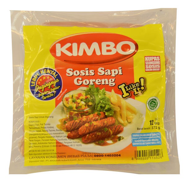 

Kimbo Sosis Sapi Goreng 12 Pcs