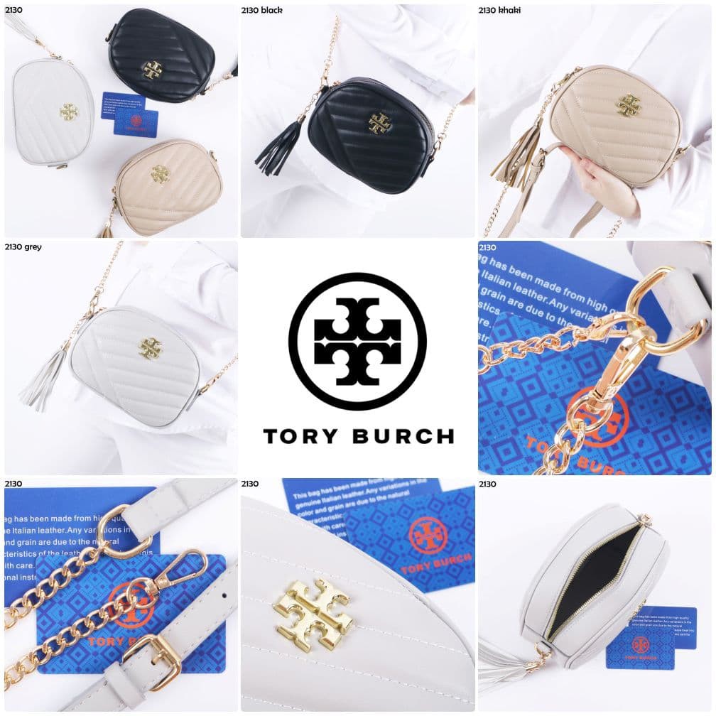 COD ❤️ Tas Wanita Tory Burch Tassel Slingbag Premium Kulit Selempang new