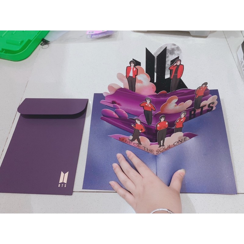 BTS MESSAGE POP-UP CARD MOTS ON:E OFFICIAL