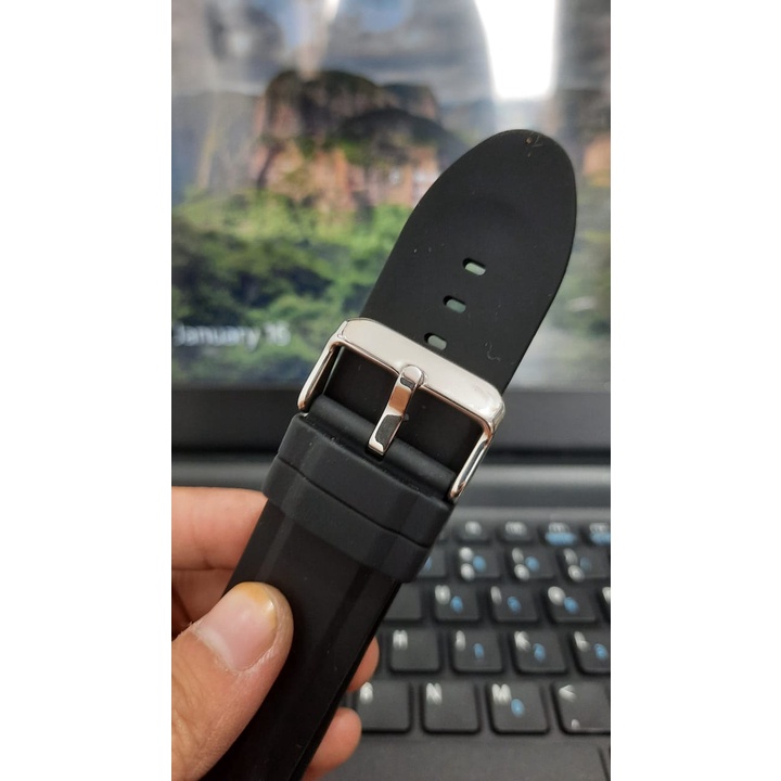 STRAP TALI RUBBER COCOK UNTUK JAM TANGAN T5 / TALI JAM TANGAN LENTUR DAN ELASTIS