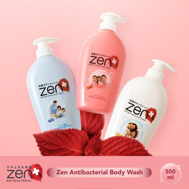 ☘️ CHAROZA ☘️ ZEN Antibacterial Body Wash Pump 500ml