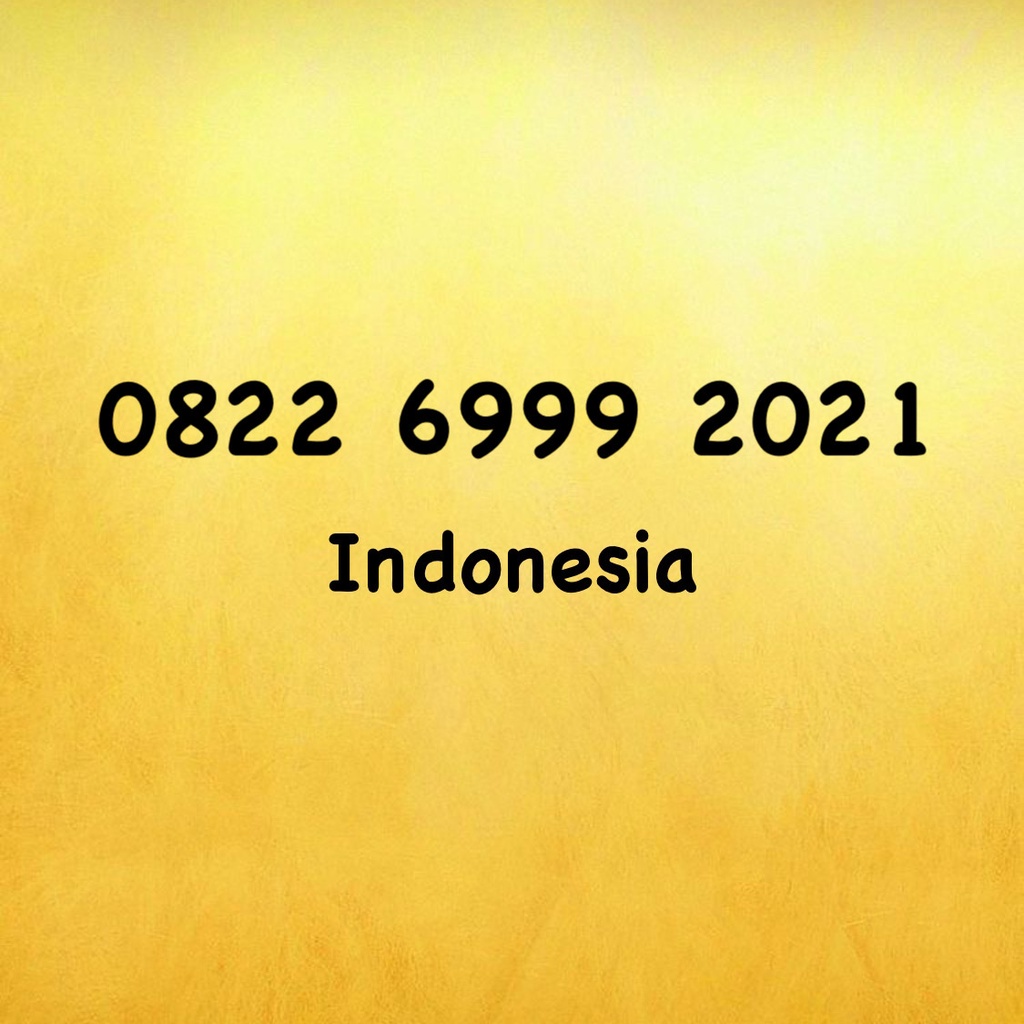 Nomor Cantik Simpati LOOP Seri Tahun - 21 - 20 - 2020 - 0822 6999 2021