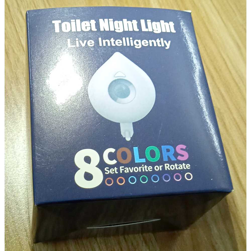 Lampu Sensor Lampu Otomatis Sensor Gerak RGB Toilet 8 Warna