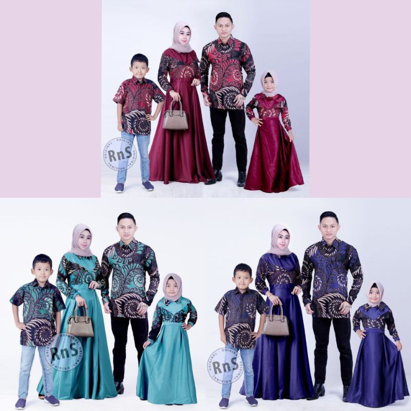 Batik couple keluarga modern terbaru set couple batik keluarga gamis jumbo velvet navy termurah di shopee / Baju couple keluarga terbaru 2022 modern /couple  keluarga untuk pesta pernikahan / Set kapelan keluarga ayah ibu dan anak COUPLE KELUARGA ARISIA