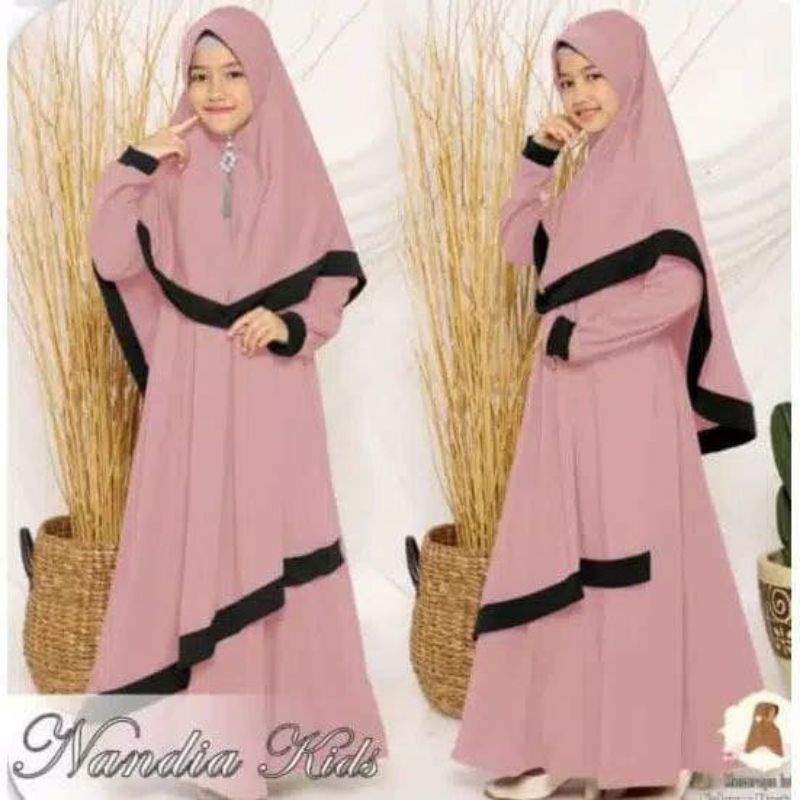 Gamis Anak perempuan gamis NANDIA kids GAMIS ANAK PEREMPUAN 3-12 TAHUN