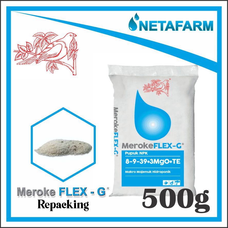 PUPUK Makro Majemuk NPK MEROKE FLEX-G Repacking 500gram