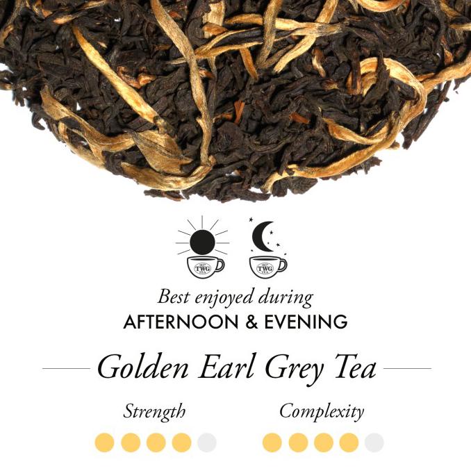 

[[BISA COD]] TWG Tea ǀ Golden Earl Grey Tea, Haute Couture Tea Tin, 100g PRODUK TERBATAS Kode 872