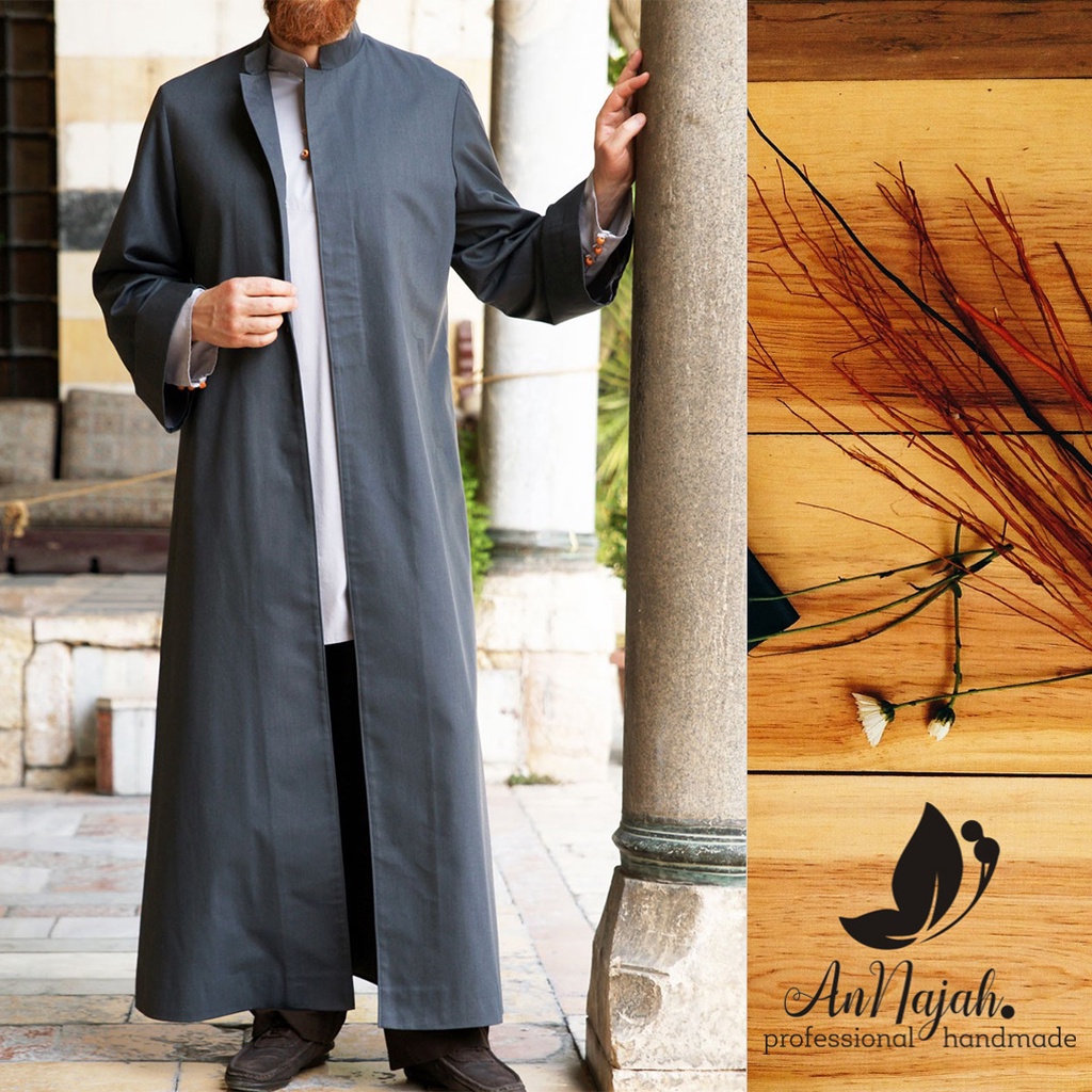 Outer Blazer Jas Masyaikh al Azhar Cairo Kain Drill Premium Japan