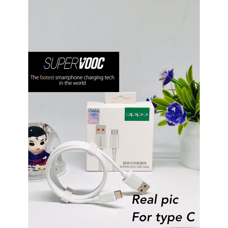 Tipe-C Kabel Data Charger OPPO VOOC 4A Type C Original Fast Charging OPPO Find X R17 R5 Usb-C Suppor