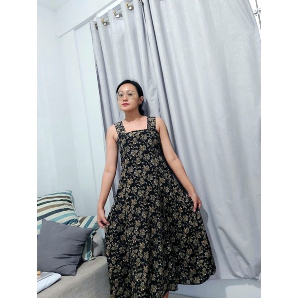 Dress vintage hitam