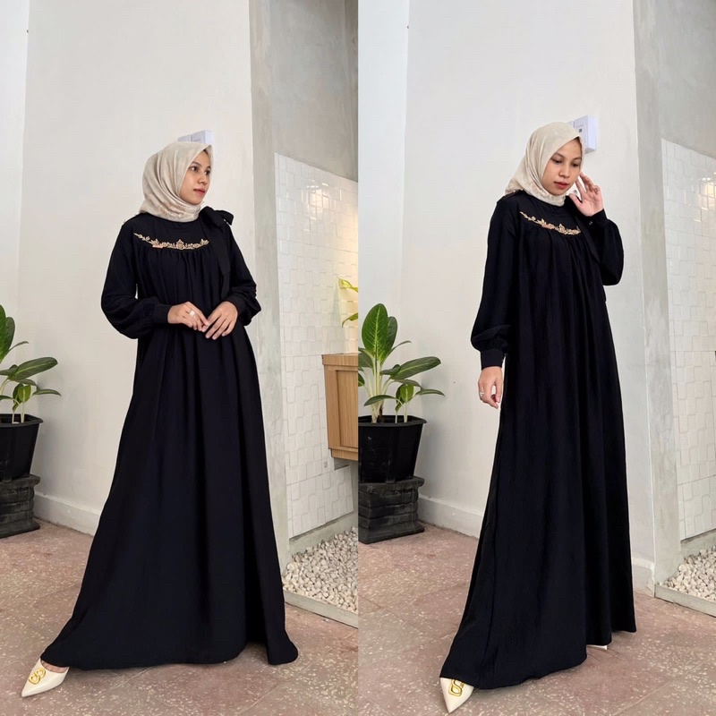 DINARA DRESS BY IYALUNA / gamis wanita muslimah