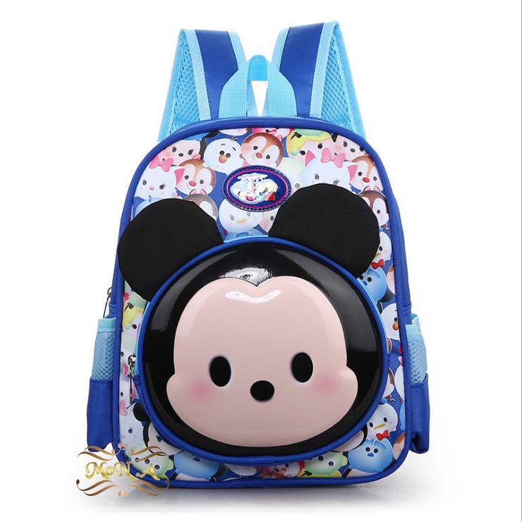 [M.TOYS] Tas Ransel Anak sekolah Paud TK motif timbul 3D Dimensi ukuran 12 Inch M0138