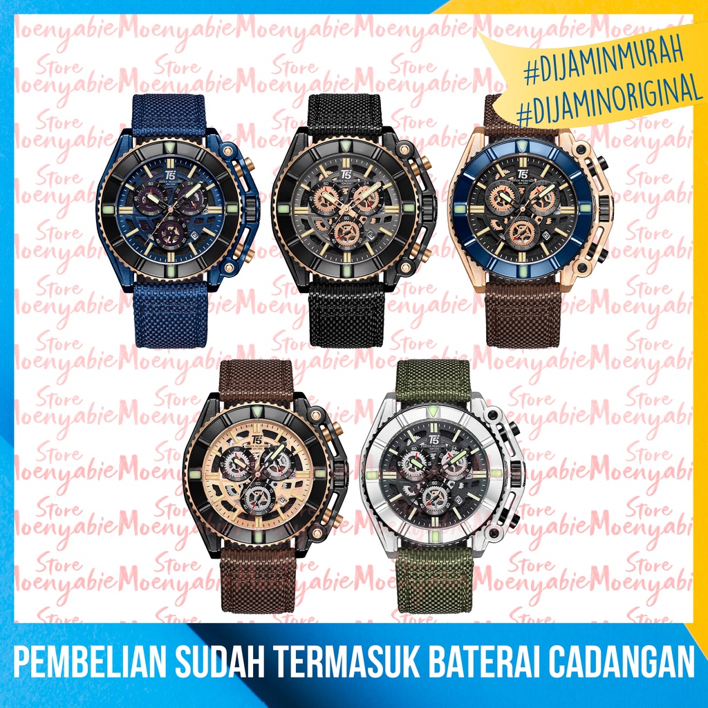 Jam Tangan Pria T5 H 3797G Original Dan Anti Air Jam Tangan T5