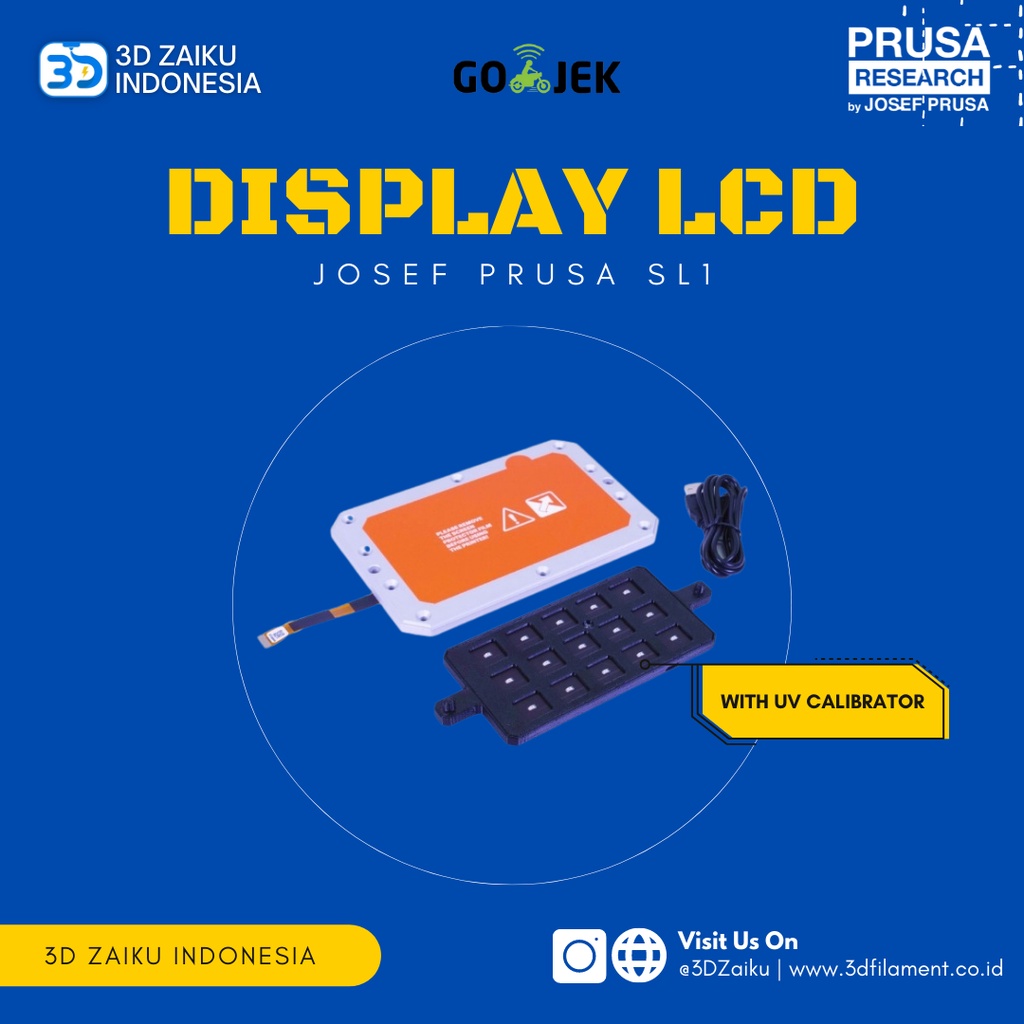 Original Prusa SL1 Print Display LCD (Assembly) with UV Calibrator