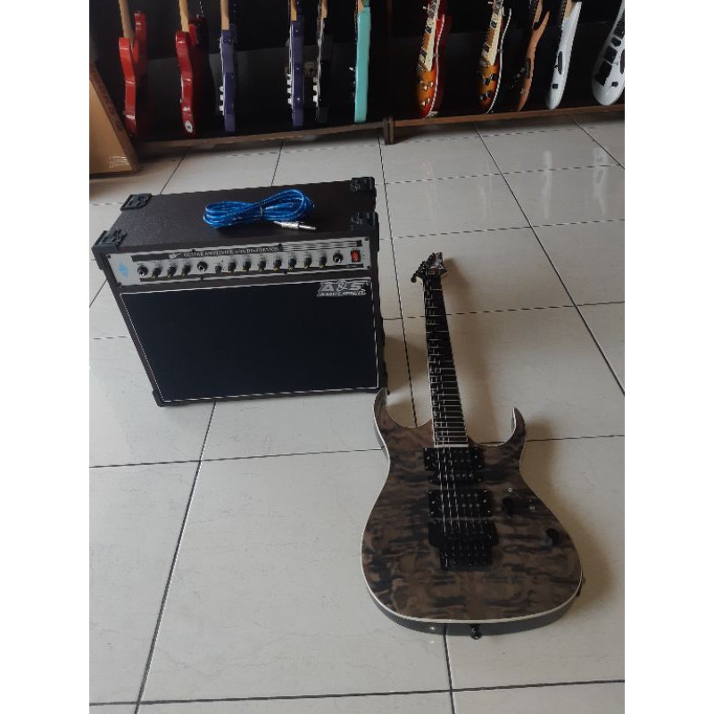 GITAR ELEKTRIK IBANEZ PREMIUM PAKET AMPLI & KABEL