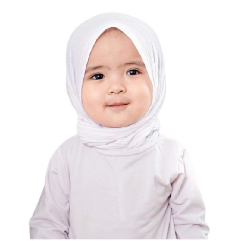 Kerudung Pashmina Plisket anak instant Premium 3th - 6 tahun terbaru | jilbab lucu bayi Perempuan sekolah instan tk 4 - 5 thn | hijab Tanggung baby sd bahan jersey lembut adem |Fashion