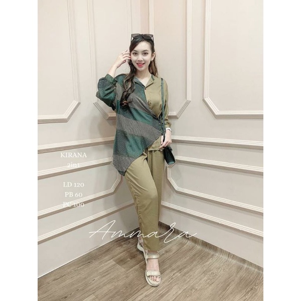 one set Kirana 2in1 by Ammara bsa COD