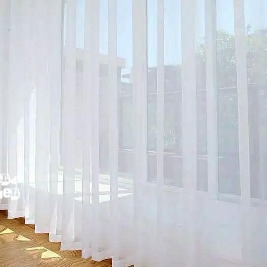 Gorden Vitrase 200 x 300 cm / Lebar 2 meter Tinggi 3 meter Polos Minimalis Dalaman Puring Gorden