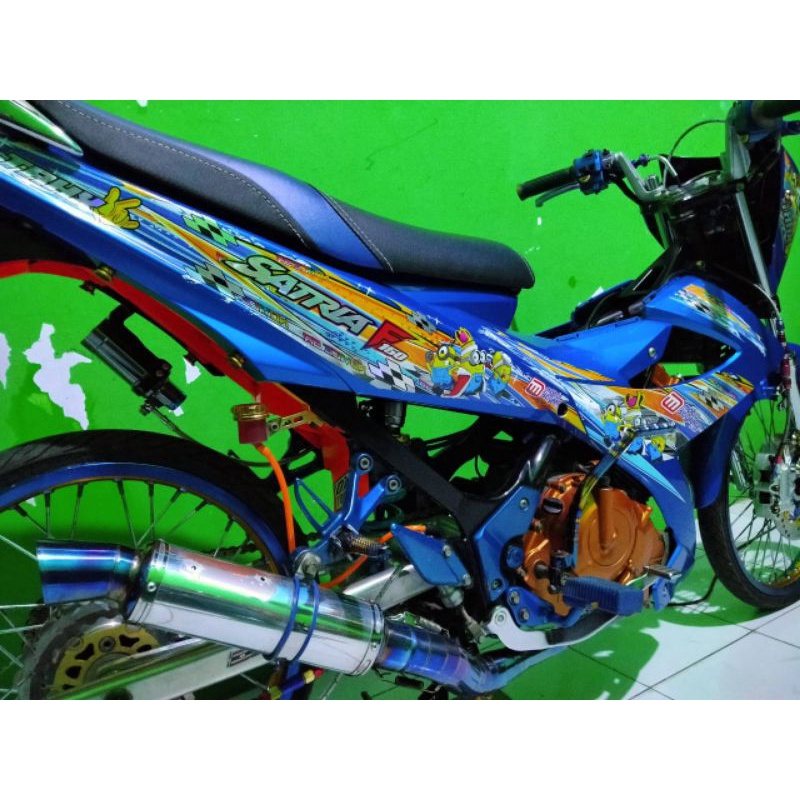 STIKER STRIPING SATRIA FU TRANSPARAN HOLOGRAM