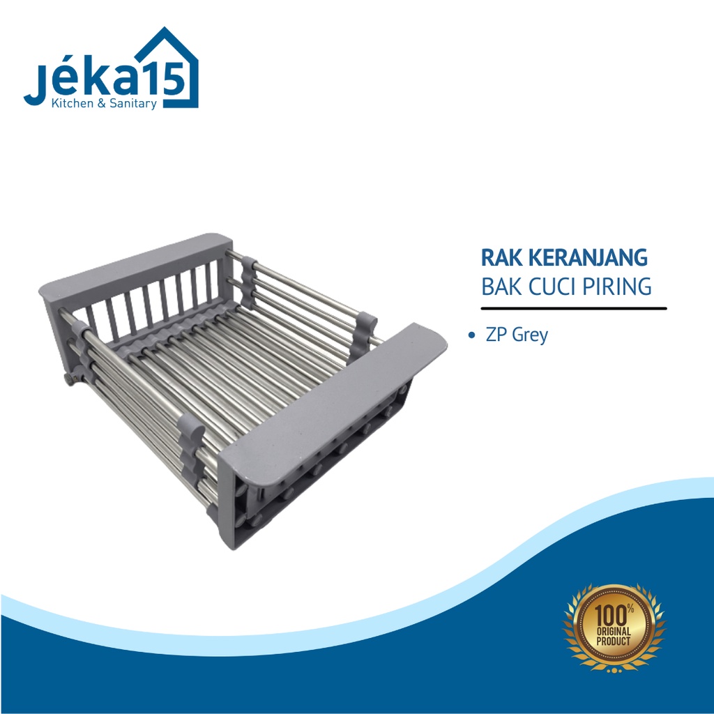 RAK KERANJANG BAK CUCI PIRING | ZP Grey