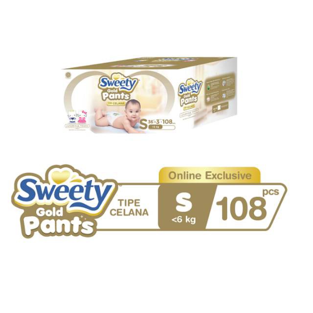 Sweety Gold Pants XXL 66 | XL 78 | L 84 | M 102 | S 108 m102 L84 XL78 XXL66