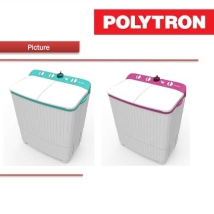 Mesin Cuci Polytron PWM852 / 2 Tabung 8kg PWM852G / PWM852R