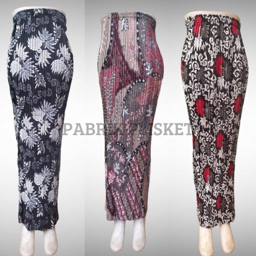 plisket/rok plisket batik/rok rok plisket/rok plisket batik/rok kebaya/-REAL PICT ROK PLISKET BATIK 