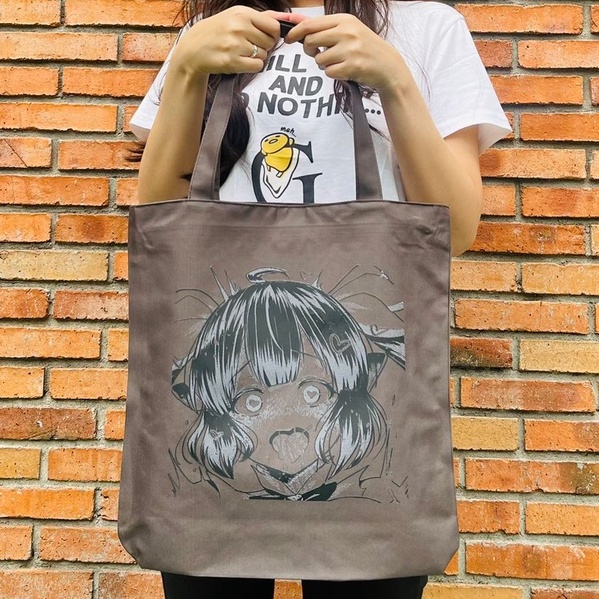 Totebag Ahegao Hent*i Lewd Karakter Kawaii Premium Kudou X Metro