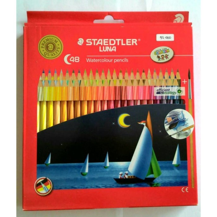 

Bergaransi Pensil Warna Staedtler Luna 48 Warna Watercolour - Hexagonal Bagus