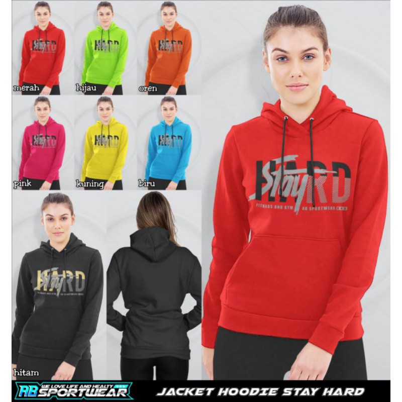 Jaket Hoodie stay hard AB Sportwear