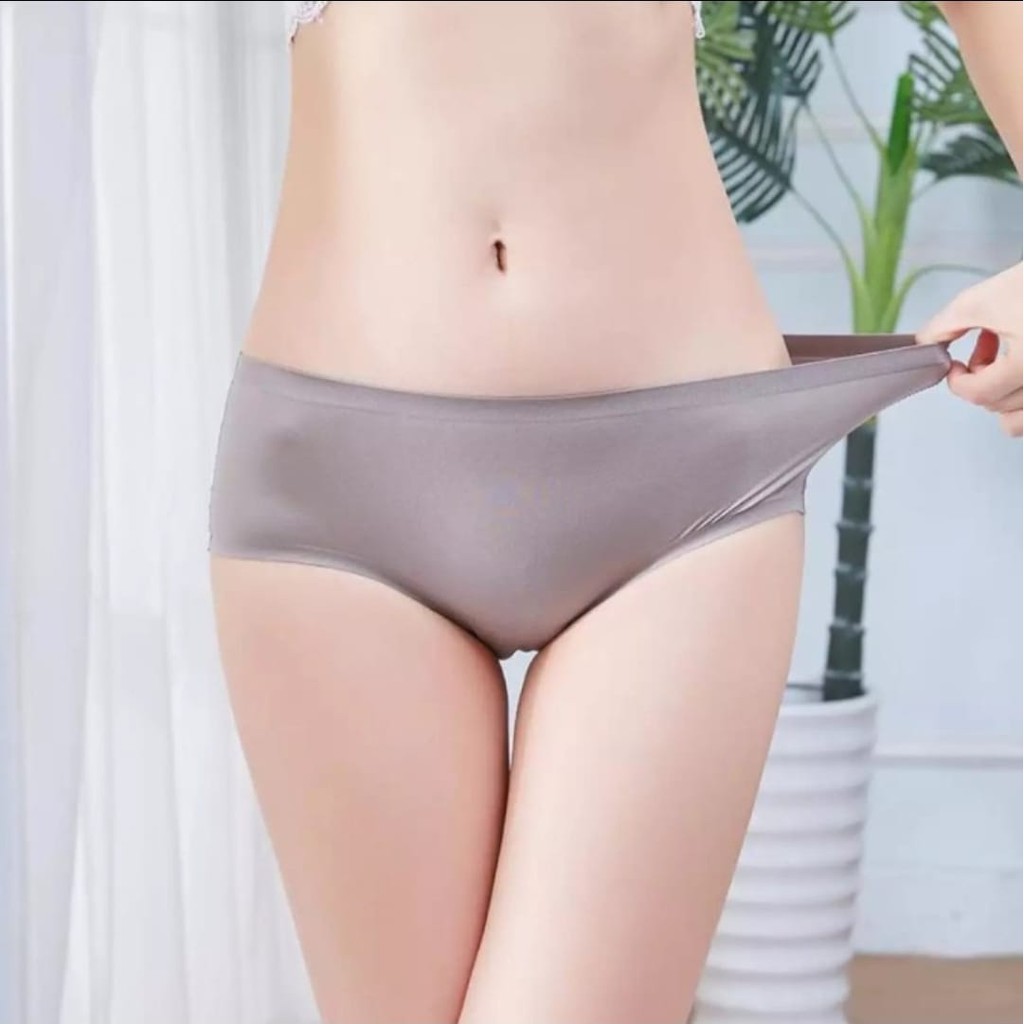 Celana Dalam CD Wanita Seamless Renda Ice Silk Lace Underwear