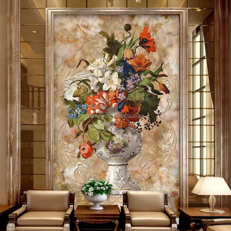 Wallpaper 3D Custom Bunga Dominan Meninggi-1