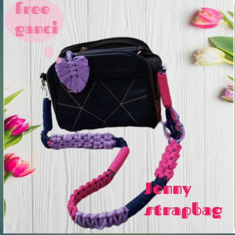 Strapbag Macrame Jenny/Tali tas macrame/Tali Kamera macrame