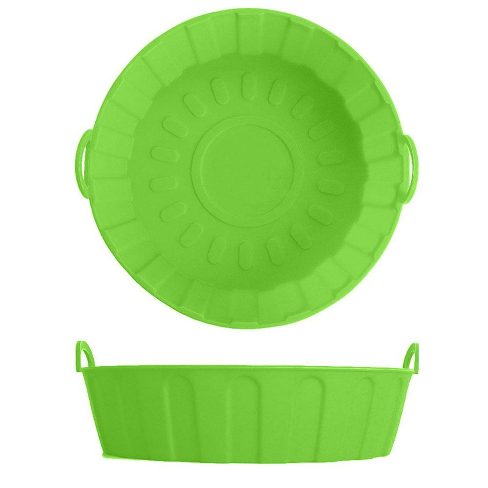 Preva Round Silicone Pot Pengganti Masak Pizza Plate AirFryer Aksesoris Baking Basket