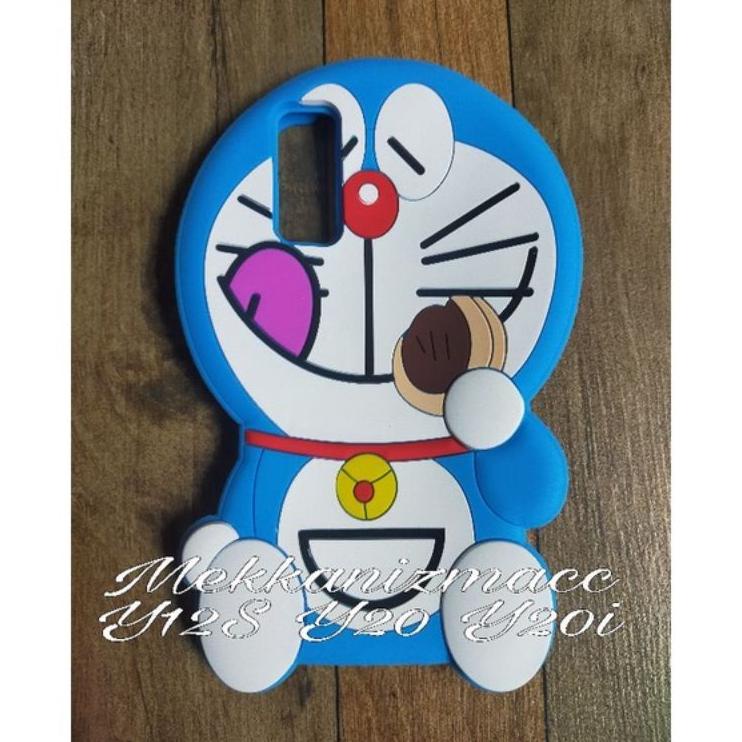 Gratis Ongkir seIndonesia Vivo Y12S Y20 Y20i Y20S Case Boneka 3D Karakter Soft Silicon 3D Doraemon