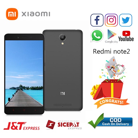HP Xiaomi Redmi Note2 Ram 2/32GB 2/16GB handphone 5.5 inc（Garansi toko 1 tahun）