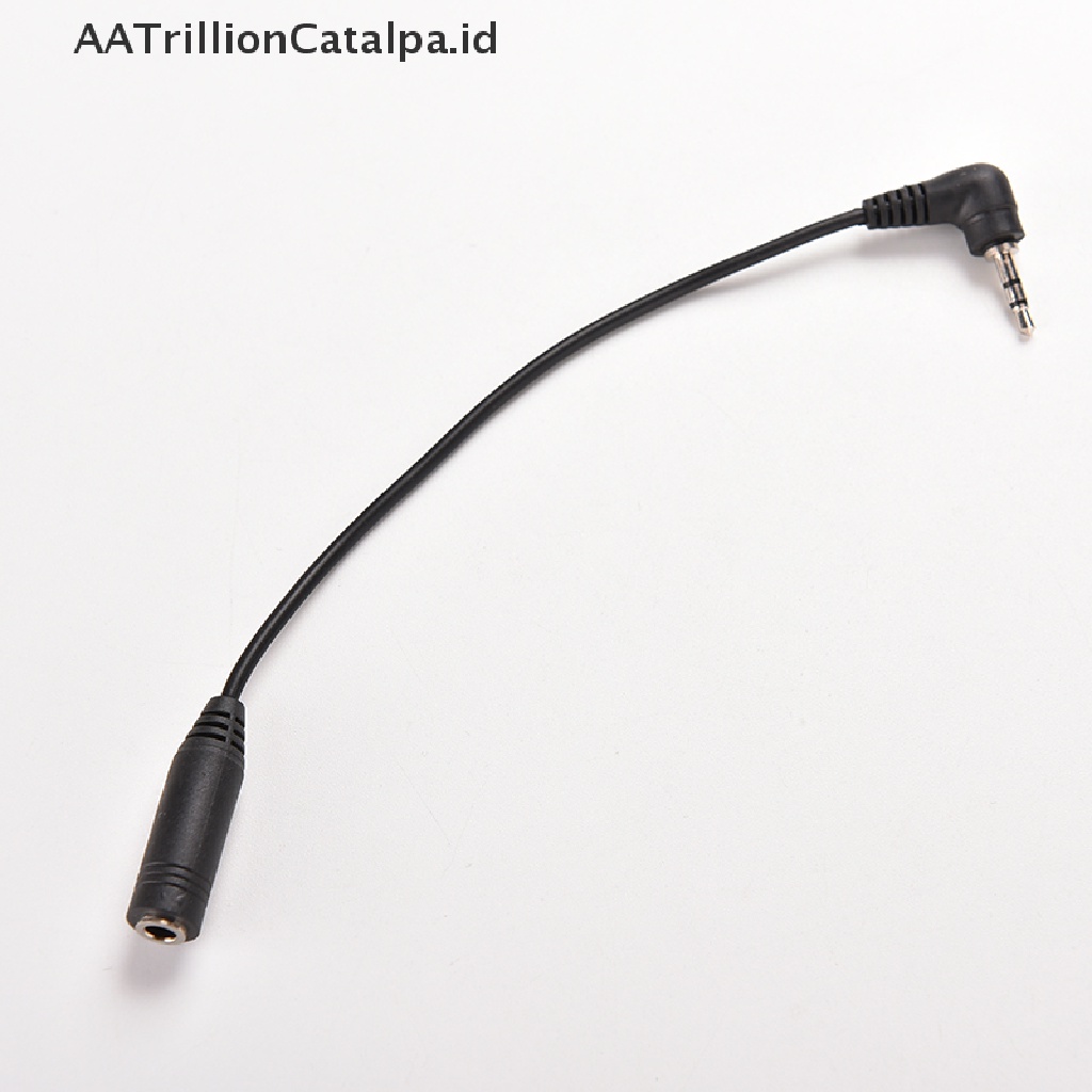 Aatrillioncatalpa Adapter Converter Jack Audio Stereo AUX 2.5mm Male Ke 3.5mm Female