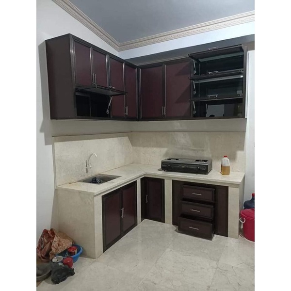 KITCHEN SET ALUMINIUM CUSTOM / KITCHENSET PER METER