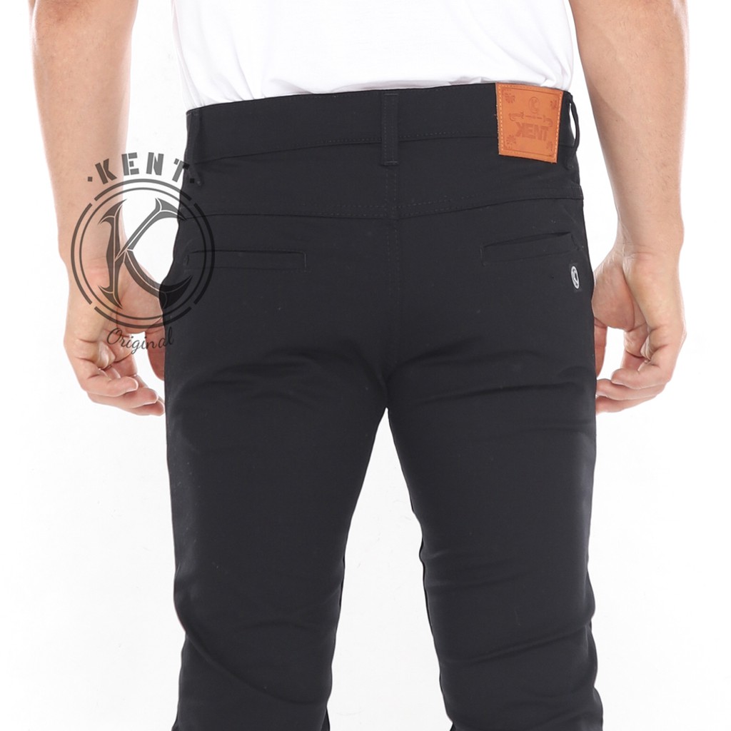 Kent Celana Chino Hitam Premium Original