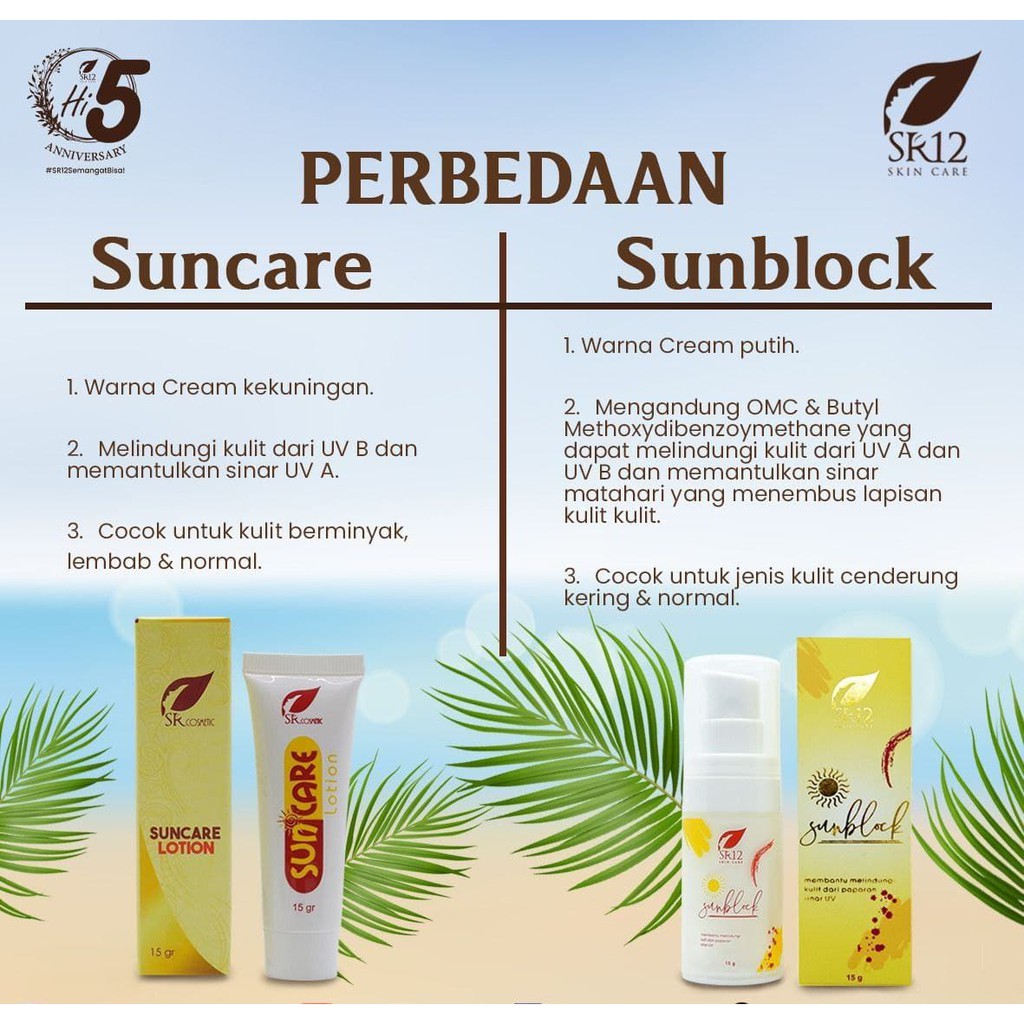 Suncare SR12 Sunscreen Wajah Berminyak dan Berjerawat Anti UV Untuk Dewasa Anak Skincare Ori