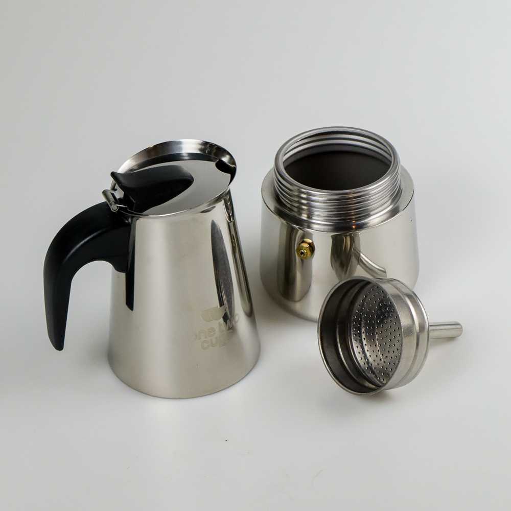 TD-AI02 One Two Cups Espresso Coffee Maker Moka Pot Teko 300ml 6 Cup - Z20