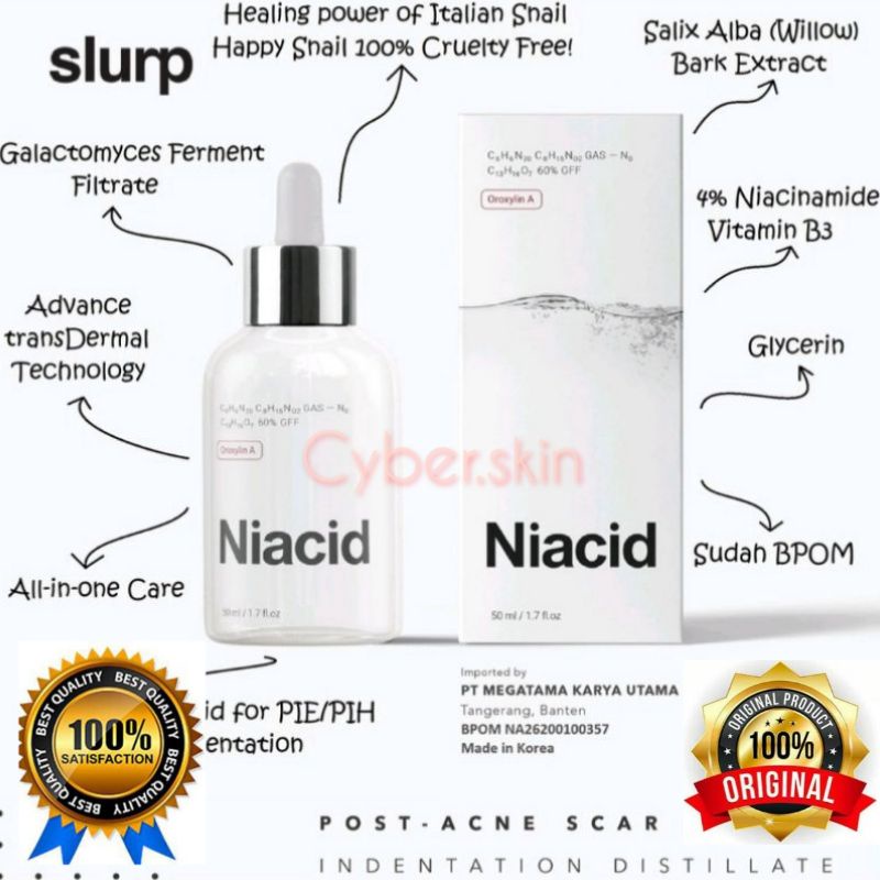 NIACID SLURP Share In Bottle ASLI - BPOM 10000000% ORIGINAL