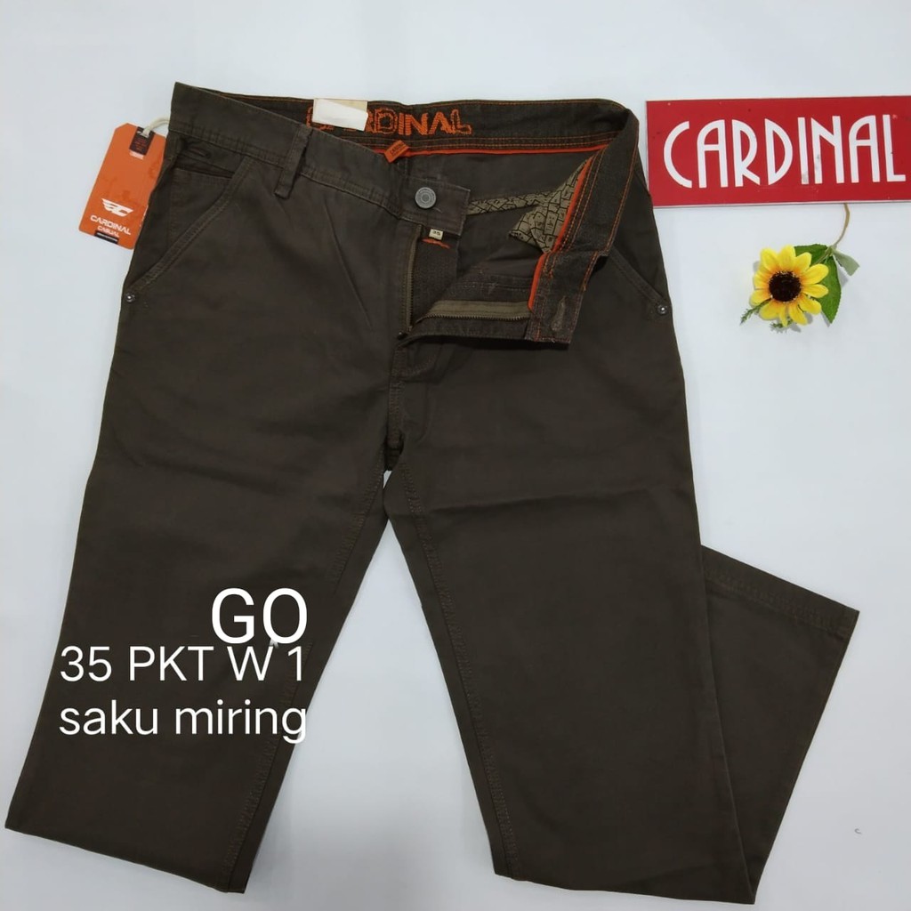 gof 35-PKT CARDINAL CASUAL CELANA POCKETS PANJANG Celana Chino Pria Fashion Laki Brand Kekinian