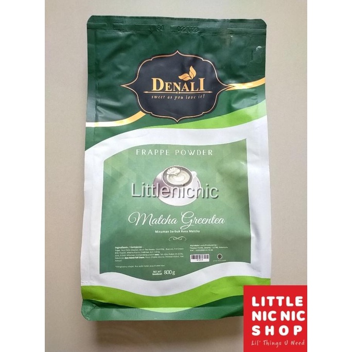 

Bubuk Minuman Denali Matcha Green Tea Powder frappe