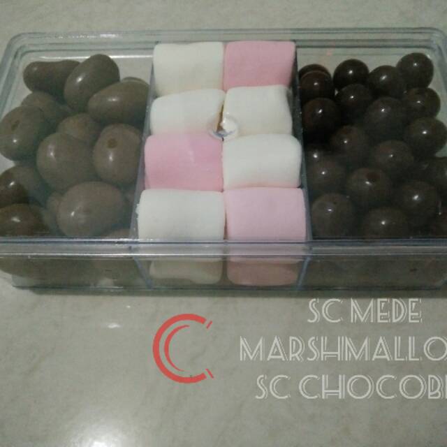 

Parcel cokelat toples sekat 3 mix C murah