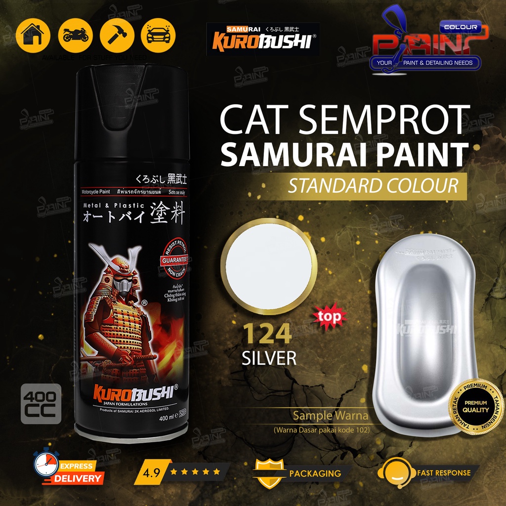 Samurai Paint 124 Silver Cat Semprot/Pylox Helm/Motor/Gundam