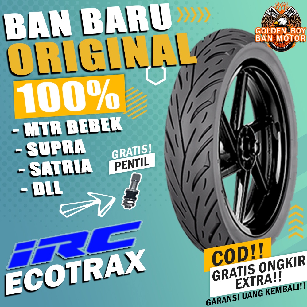 ban motor tubles irc ecotrax ring 17 tubles sepasang paket ban motor depan belakang bebek moge satri