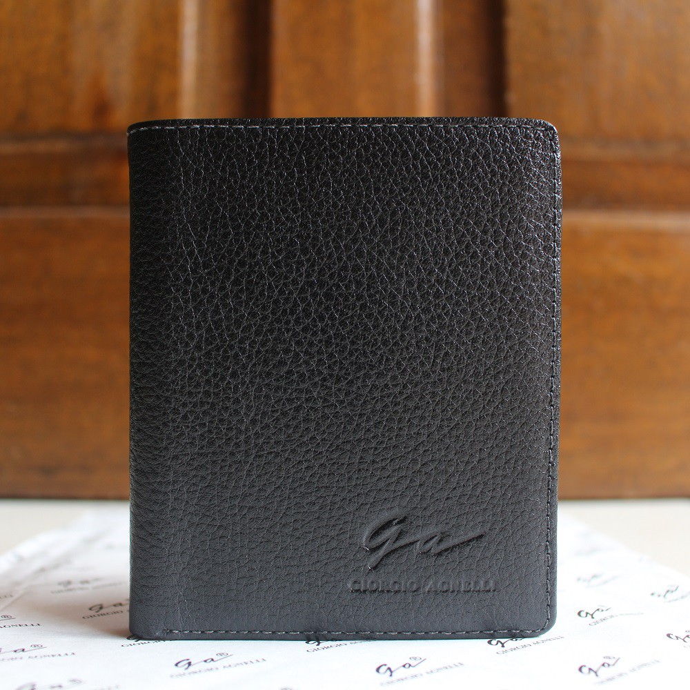 TOKOKOE - Dompet Kulit Pria Original Branded Import Giorgio Agnelli Milling 012 Black