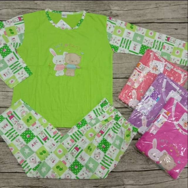 Babydoll anak amro label putih 5-7 tahun