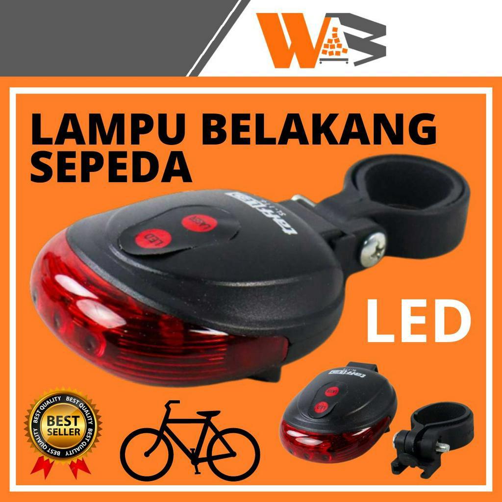 COD Lampu Sepeda Led Belakang Lampu Sepedah Lampu Laser Sepeda Gunung Led Anti Air Waterproof